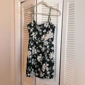 Abercrombie Green & White Floral Mini Dress
